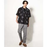 カラミストライプオープンカラーシャツ 5分袖 | a.v.v【MEN】 | 詳細画像4