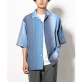 【軽くて涼しい】グラデーションプリントオープンカラーシャツ 5分袖 | a.v.v【MEN】 | 詳細画像11