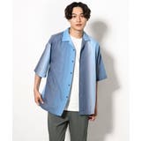 【軽くて涼しい】グラデーションプリントオープンカラーシャツ 5分袖 | a.v.v【MEN】 | 詳細画像12