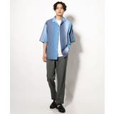 【軽くて涼しい】グラデーションプリントオープンカラーシャツ 5分袖 | a.v.v【MEN】 | 詳細画像2