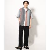 【軽くて涼しい】グラデーションプリントオープンカラーシャツ 5分袖 | a.v.v【MEN】 | 詳細画像6