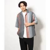 【軽くて涼しい】グラデーションプリントオープンカラーシャツ 5分袖 | a.v.v【MEN】 | 詳細画像8