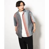 【軽くて涼しい】グラデーションプリントオープンカラーシャツ 5分袖 | a.v.v【MEN】 | 詳細画像9