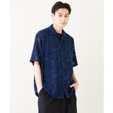 シアージャカードオープンカラーシャツ 5分袖 | a.v.v【MEN】 | 詳細画像9