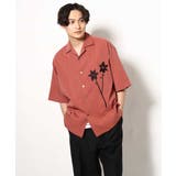【接触冷感】フラワー刺繍オープンカラーシャツ 5分袖 | a.v.v【MEN】 | 詳細画像11