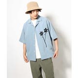 【接触冷感】フラワー刺繍オープンカラーシャツ 5分袖 | a.v.v【MEN】 | 詳細画像14