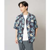 アロハ柄プリント五分袖オープンカラーシャツ | a.v.v【MEN】 | 詳細画像1