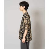 【洗濯機で洗える】メッシュニットダークフラワー五分袖オープンカラーシャツ | a.v.v【MEN】 | 詳細画像22