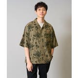 ダークフラワー五分袖オープンカラーシャツ | a.v.v【MEN】 | 詳細画像11