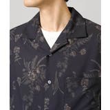 ダークフラワー五分袖オープンカラーシャツ | a.v.v【MEN】 | 詳細画像18