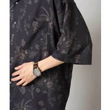 ダークフラワー五分袖オープンカラーシャツ | a.v.v【MEN】 | 詳細画像19