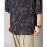 ダークフラワー五分袖オープンカラーシャツ | a.v.v【MEN】 | 詳細画像20