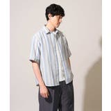 【洗濯機で洗える】カラーストライプワイドシルエットシャツ | a.v.v【MEN】 | 詳細画像10 