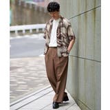 【洗濯機で洗える】アートプリントゴブソデオープンカラーシャツ | a.v.v【MEN】 | 詳細画像17 