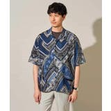 【洗濯機で洗える】アートプリントゴブソデオープンカラーシャツ | a.v.v【MEN】 | 詳細画像30 