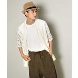 【洗濯機で洗える】ラッセルダイヤオープンカラーシャツ 5分袖 | a.v.v【MEN】 | 詳細画像19