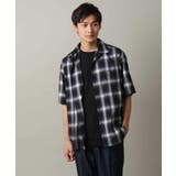 【シワになりにくい】オンブレチェックオープンカラーシャツ 5分袖 | a.v.v【MEN】 | 詳細画像12