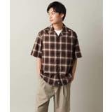 【シワになりにくい】オンブレチェックオープンカラーシャツ 5分袖 | a.v.v【MEN】 | 詳細画像15