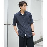 【接触冷感/速乾/イージーケア】リネン混半袖シャツ(さらリネシリーズ) | a.v.v【MEN】 | 詳細画像30