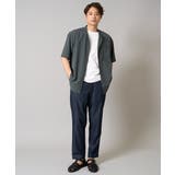 【接触冷感】バンドカラーシャツ 5分袖(セットアップ可)リライトシリーズ3 | a.v.v【MEN】 | 詳細画像13