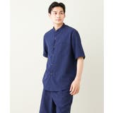 【接触冷感】バンドカラーシャツ 5分袖(セットアップ可)リライトシリーズ3 | a.v.v【MEN】 | 詳細画像19