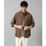 【イージーケア/洗濯機で洗える】チェックワイドシルエットシャツ | a.v.v【MEN】 | 詳細画像1