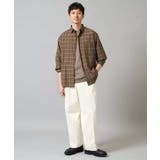 【イージーケア/洗濯機で洗える】チェックワイドシルエットシャツ | a.v.v【MEN】 | 詳細画像2