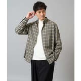 ブラック | 【イージーケア/洗濯機で洗える】チェックワイドシルエットシャツ | a.v.v【MEN】