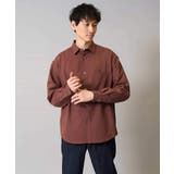 バーガンディ | 【イージーケア シワになりにくい】ワイドシルエットシャツ 秋リライト【洗濯機で洗… | a.v.v【MEN】