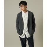 【やわらかい着心地】ランダムストライプ柄ツイルセミワイドシルエットバンドシャツ | a.v.v【MEN】 | 詳細画像22