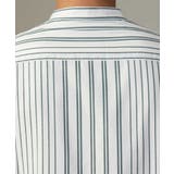 【やわらかい着心地】ランダムストライプ柄ツイルセミワイドシルエットバンドシャツ | a.v.v【MEN】 | 詳細画像30