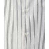 【やわらかい着心地】ランダムストライプ柄ツイルセミワイドシルエットバンドシャツ | a.v.v【MEN】 | 詳細画像37