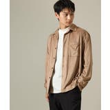 【やわらかい着心地】ライトフェイクスエードオープンカラーシャツ | a.v.v【MEN】 | 詳細画像1