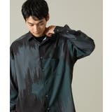 【イージーケア】ペインター柄ワイドシルエットシャツ | a.v.v【MEN】 | 詳細画像1 