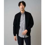 【洗濯機で洗える】ダブルフェイスニットスタンドジップカーディガン | a.v.v【MEN】 | 詳細画像17