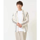 【洗濯機で洗える】透かしストライプカーディガン | a.v.v【MEN】 | 詳細画像9