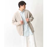 【洗濯機で洗える】メッシュ編みニットワイドシルエットカーディガン | a.v.v【MEN】 | 詳細画像20
