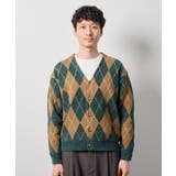 【洗濯機で洗える】ポリモールアーガイルカーディガン | a.v.v【MEN】 | 詳細画像10