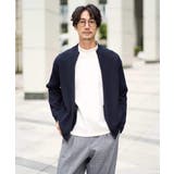 【洗濯機で洗える】ポリエステルリブニットジップアップカーディガン | a.v.v【MEN】 | 詳細画像16 