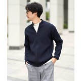 【洗濯機で洗える】ポリエステルリブニットジップアップカーディガン | a.v.v【MEN】 | 詳細画像18 