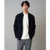 【洗濯機で洗える】ポリエステルリブニットジップアップカーディガン | a.v.v【MEN】 | 詳細画像20 