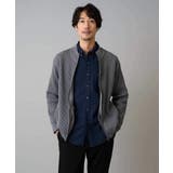 【洗濯機で洗える】ポリエステルリブニットジップアップカーディガン | a.v.v【MEN】 | 詳細画像22 