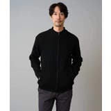 【洗濯機で洗える】ポリエステルリブニットジップアップカーディガン | a.v.v【MEN】 | 詳細画像28 