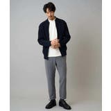 【洗濯機で洗える】ポリエステルリブニットジップアップカーディガン | a.v.v【MEN】 | 詳細画像4 