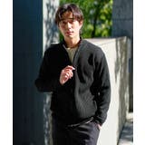 【洗濯機で洗える】ポリエステルリブニットジップアップカーディガン | a.v.v【MEN】 | 詳細画像41 