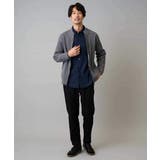 【洗濯機で洗える】ポリエステルリブニットジップアップカーディガン | a.v.v【MEN】 | 詳細画像6 