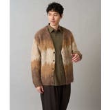 ボカシ柄起毛シャギーワイドカーディガン | a.v.v【MEN】 | 詳細画像1