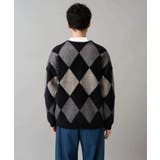 【洗濯で洗える】シャギーアーガイルワイドシルエットカーディガン | a.v.v【MEN】 | 詳細画像18