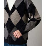 【洗濯で洗える】シャギーアーガイルワイドシルエットカーディガン | a.v.v【MEN】 | 詳細画像20