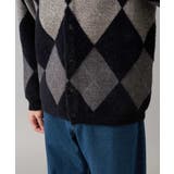 【洗濯で洗える】シャギーアーガイルワイドシルエットカーディガン | a.v.v【MEN】 | 詳細画像21